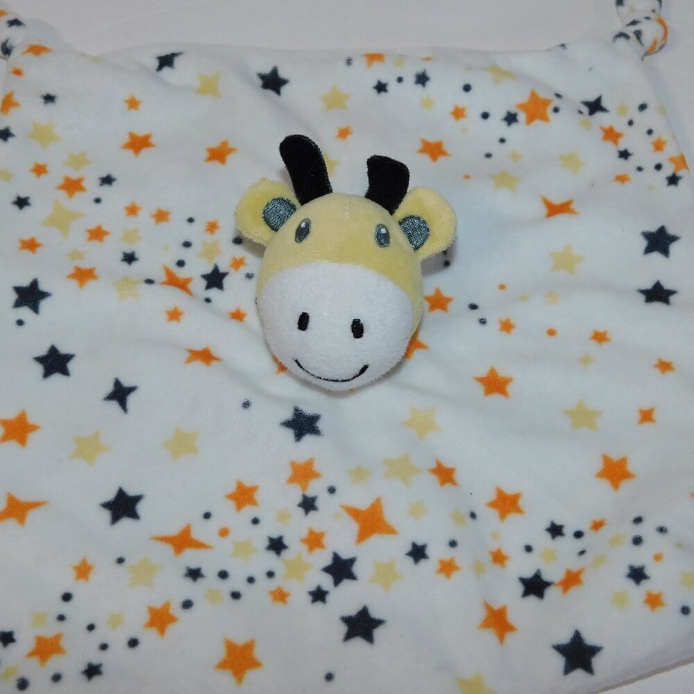 Little Linen Company Giraffe Security Blanket Yellow Stars  Baby Lovey Australia